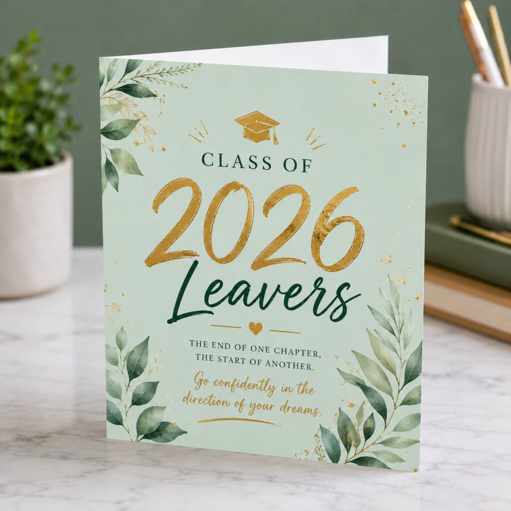 Leavers card 7