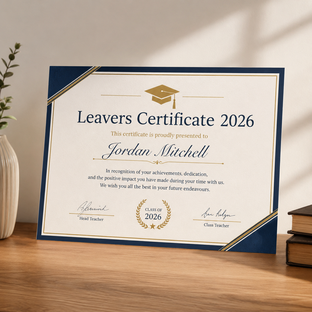 leavers certificate
